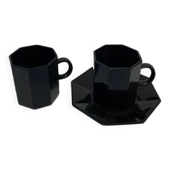 Esso Arcoroc black mug