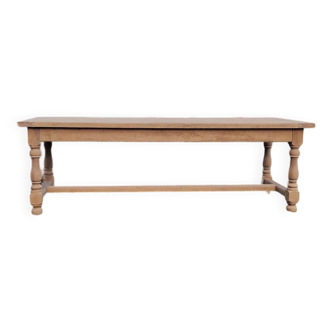 Solid oak farm table