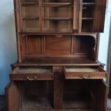 Louis XVI two-body sideboard stamped in walnut