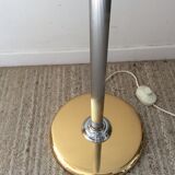 Floor lamp chrome and gold reader of the 70s