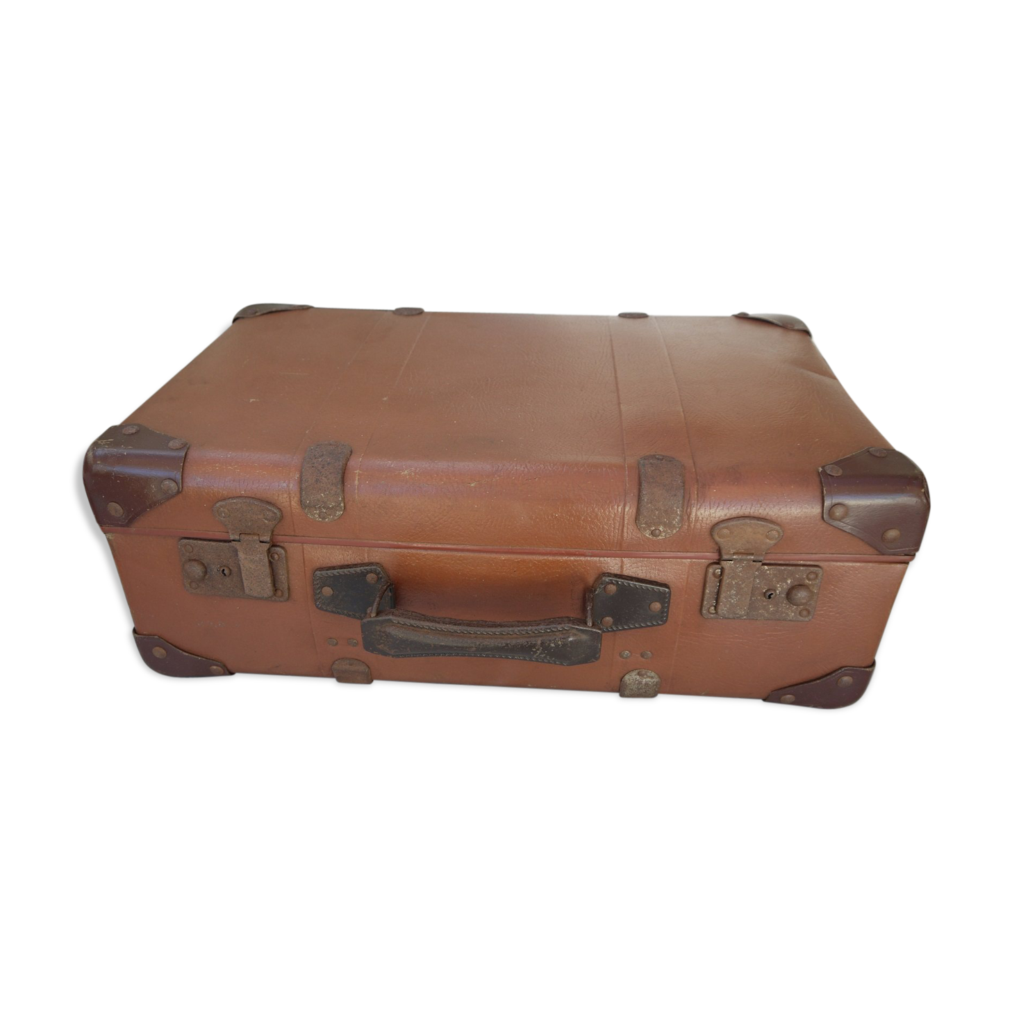 Beautiful brown suitcase from the years 40/50