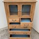 Buffet parisien vitré 1920 bois brut massif