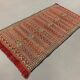 Vintage Moroccan Vegan Silk/Wool Berber Kilim 200x106 cm Kelim Rug