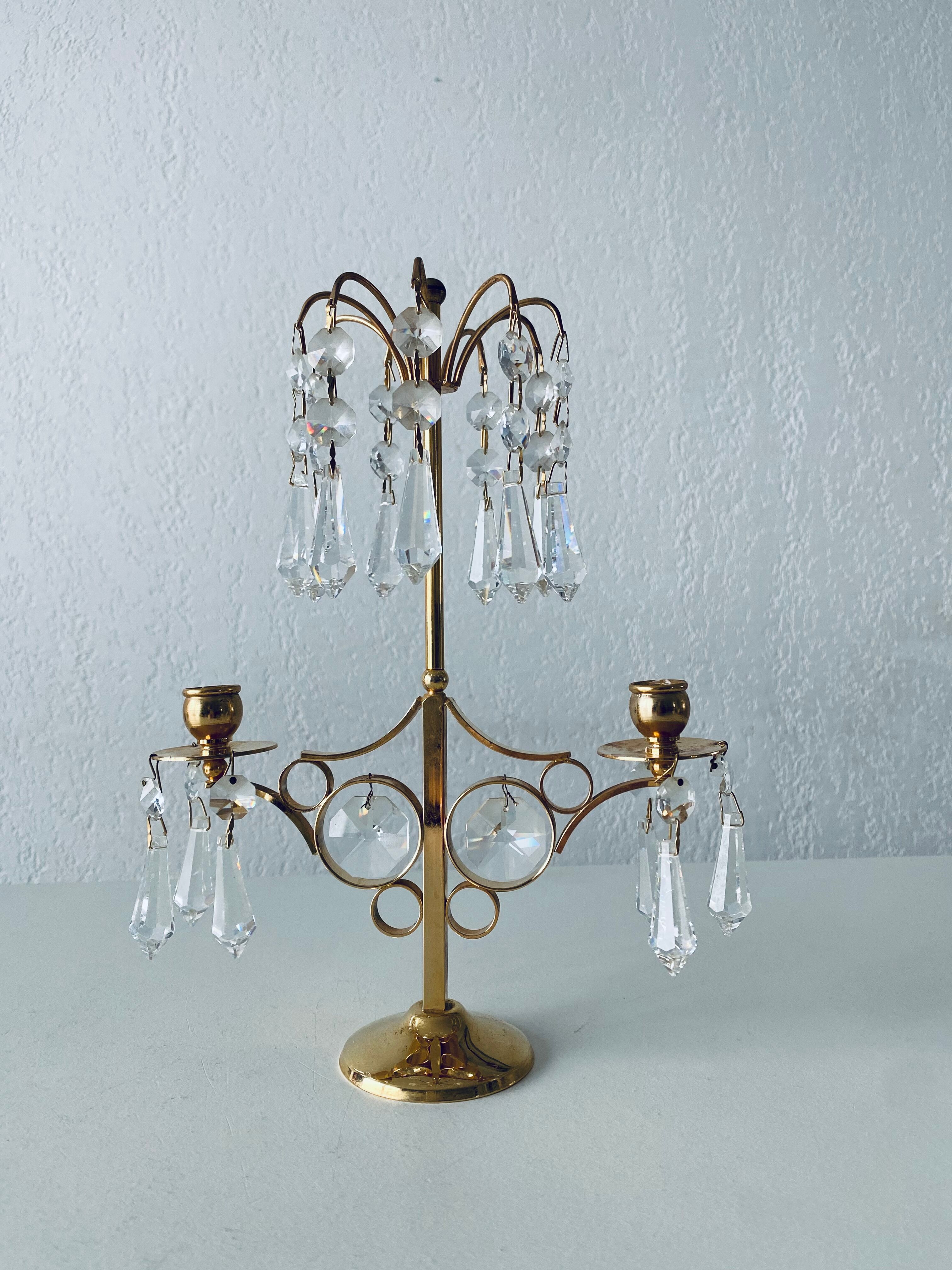 Candle holder with tassels
