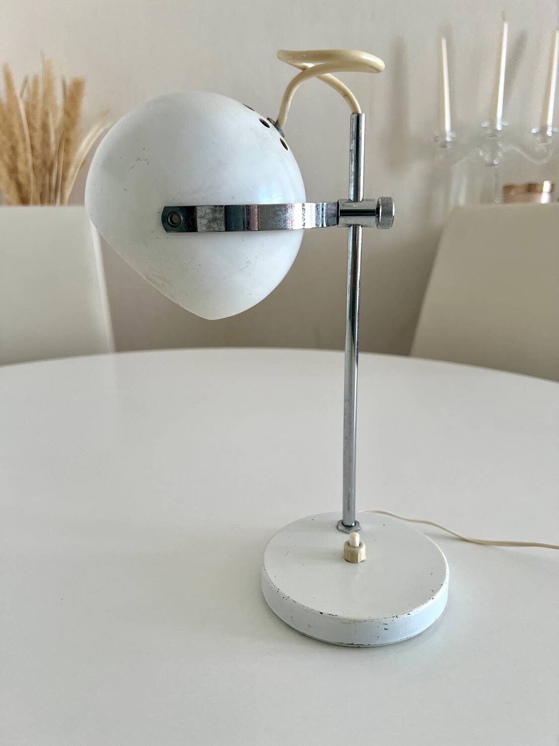 Vintage lamp from the 60s-70s, adjustable for table or wall – Space Age style