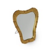 Miroir de table italien en bois doré, années 1950