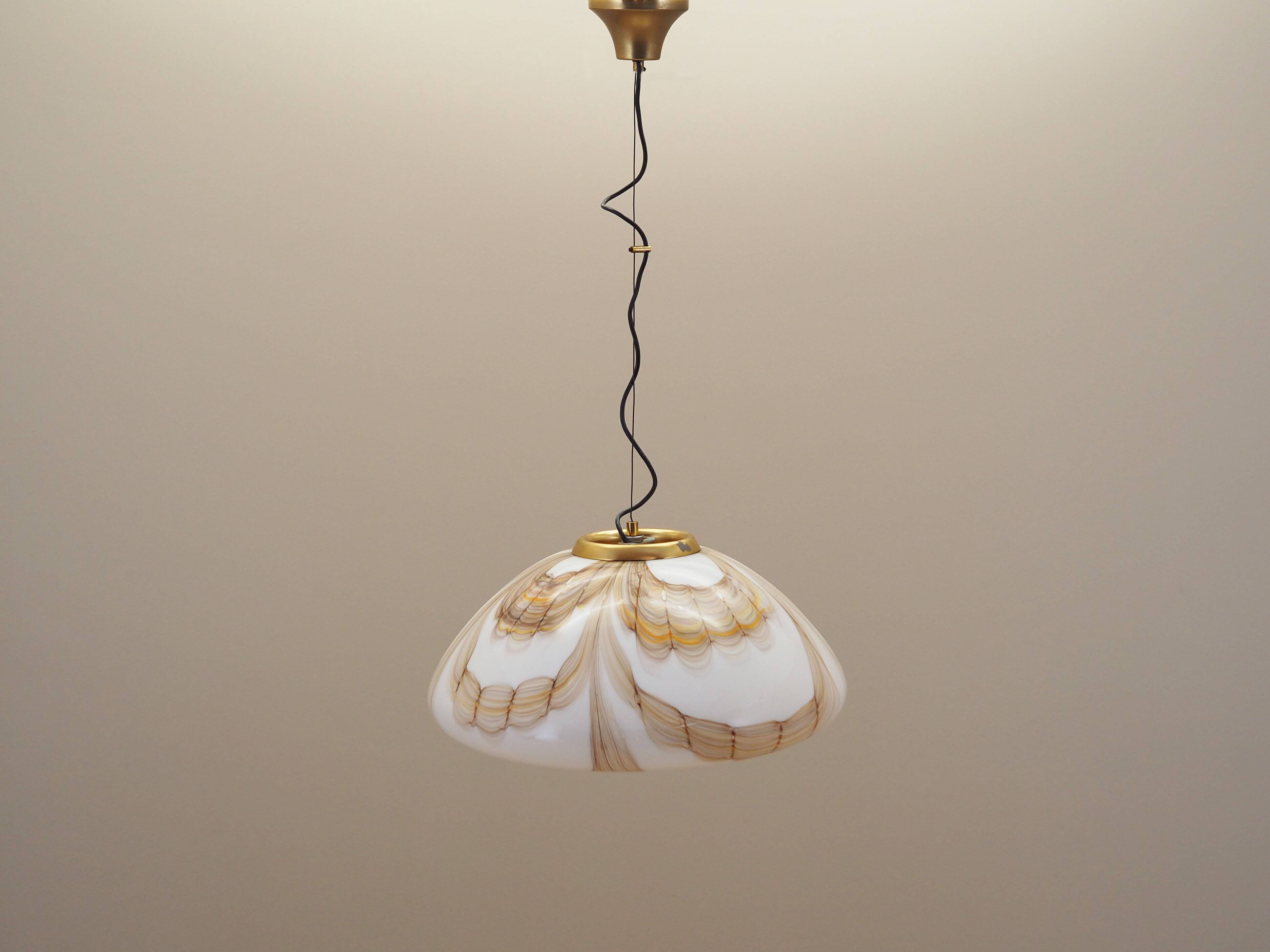 Pendant lamp, Murano glass, Italian design, 1970s, production: Italy