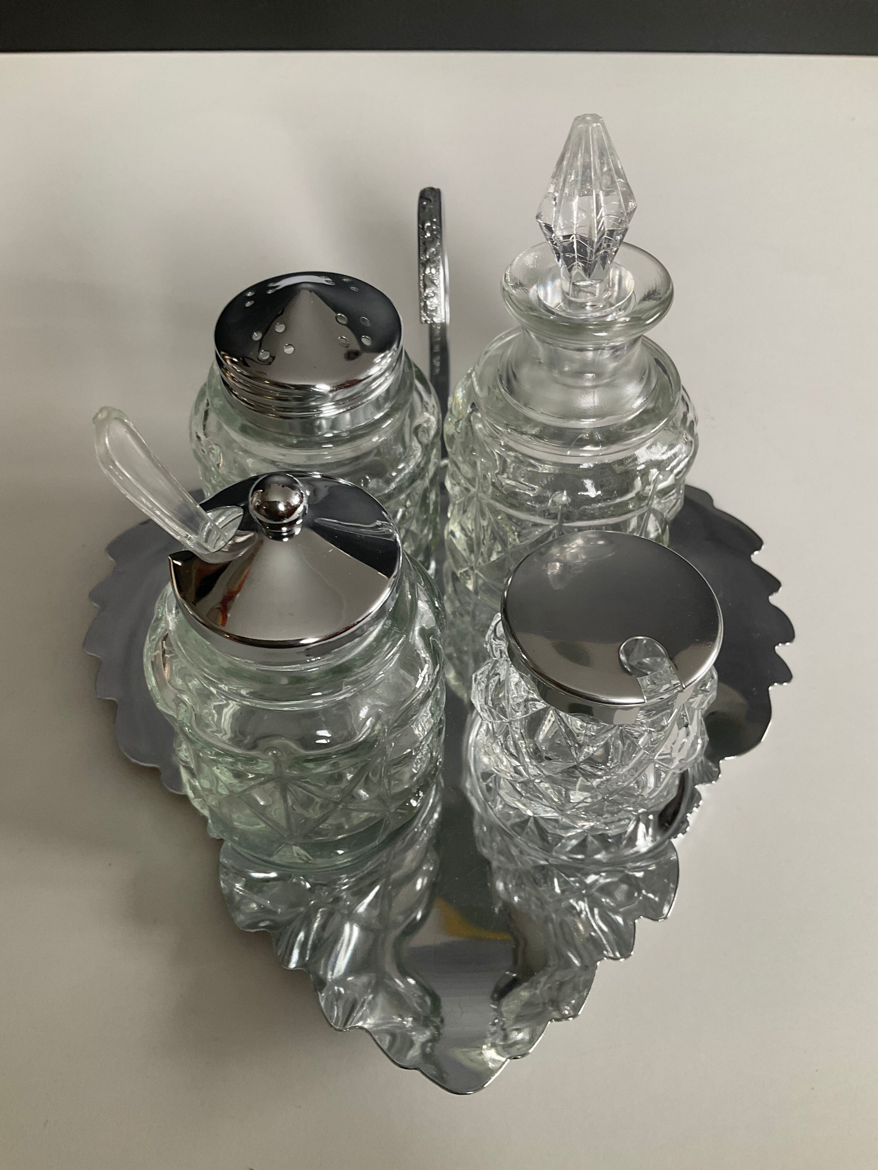 Set à condiments vintage années 70-80