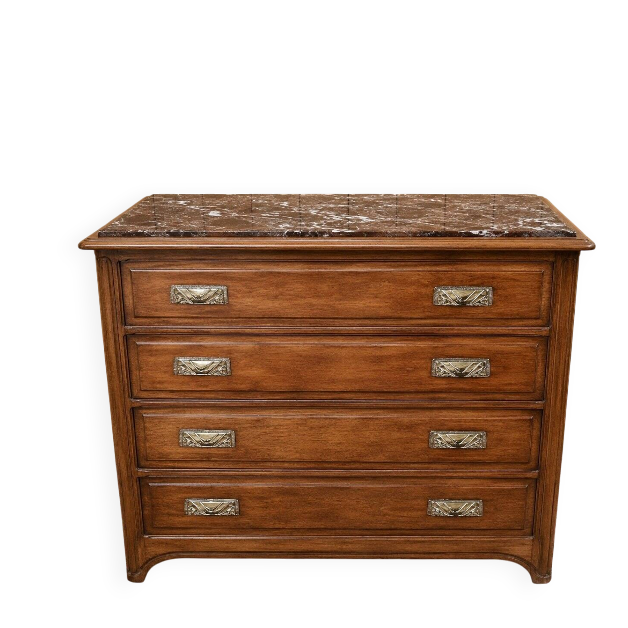 Art Nouveau Commode – Mahogany & Marble – Circa 1900-1910