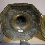 Gilded bronze candle holder