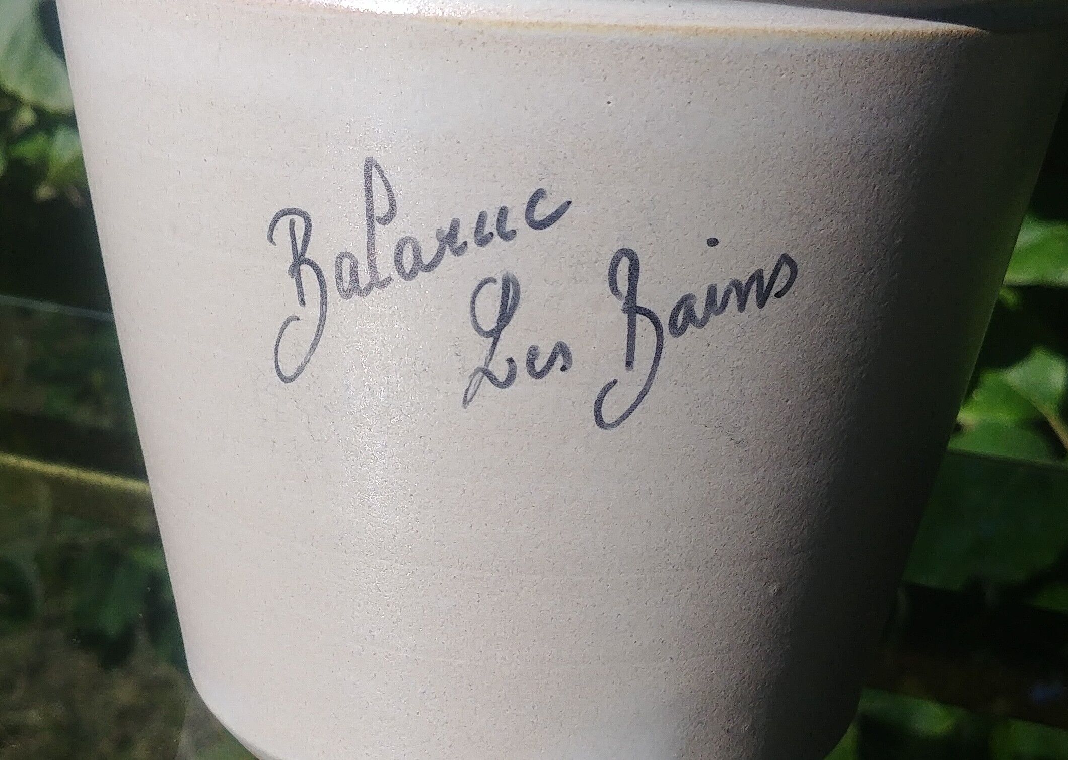Ice bucket in glazed ceramic vintage, Vallauris, 70s
