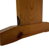 Vintage Scandinavian modern pinewood bench from the 1960's