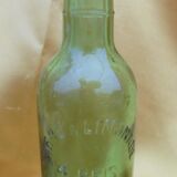 Old green bottle biére & lemonade e. beis la réole