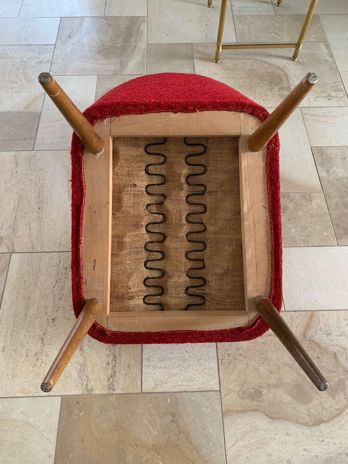 Armchair red cocktail 50s-60s