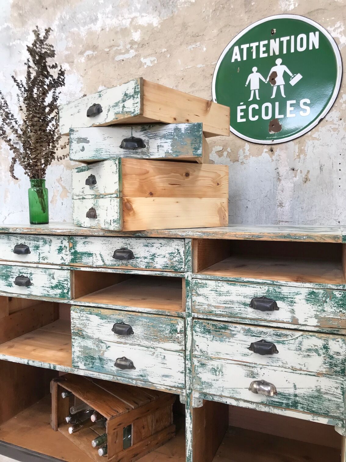 Vintage drawer craft furniture