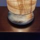 High pair of table lamps in Ceramic and raffia shade - France 1960