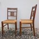 4 chairs from the 1950s attributed to Audoux & Minet.