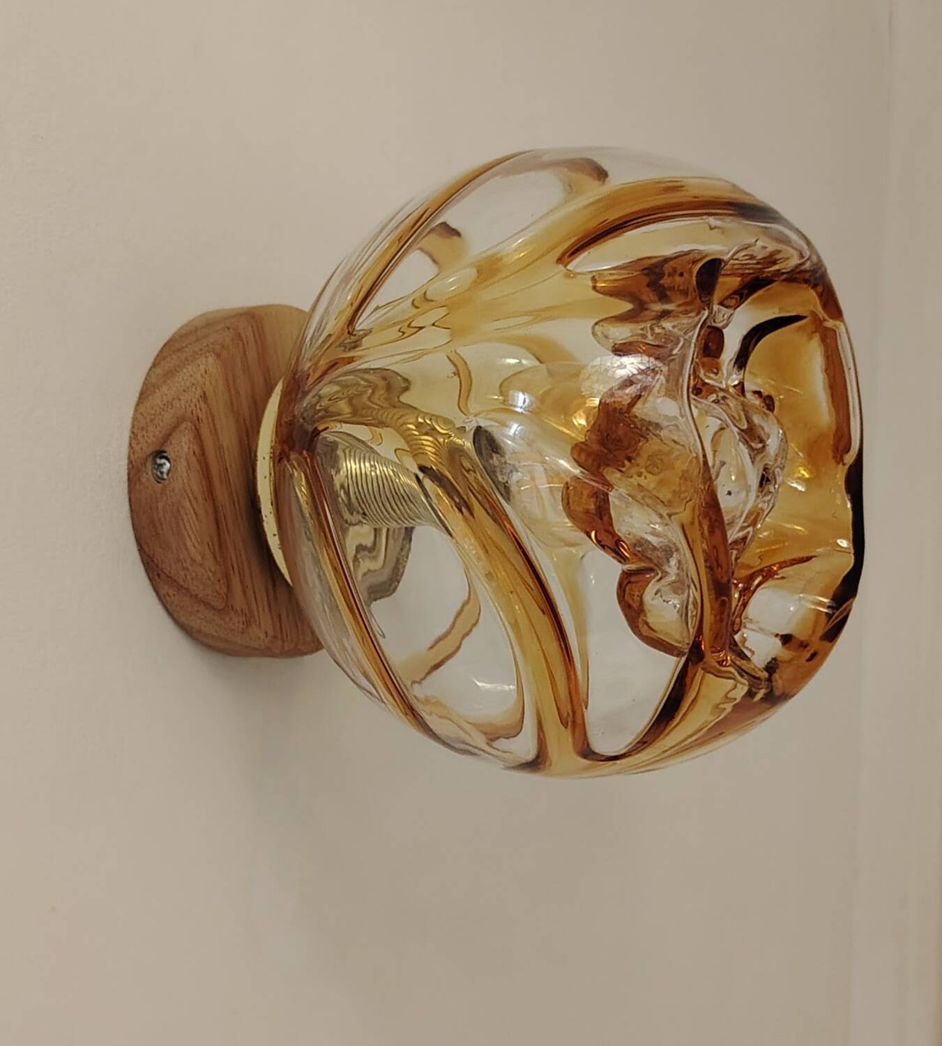 Murano Mazzega wall-mounted globe