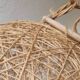 70's sisal pendant light