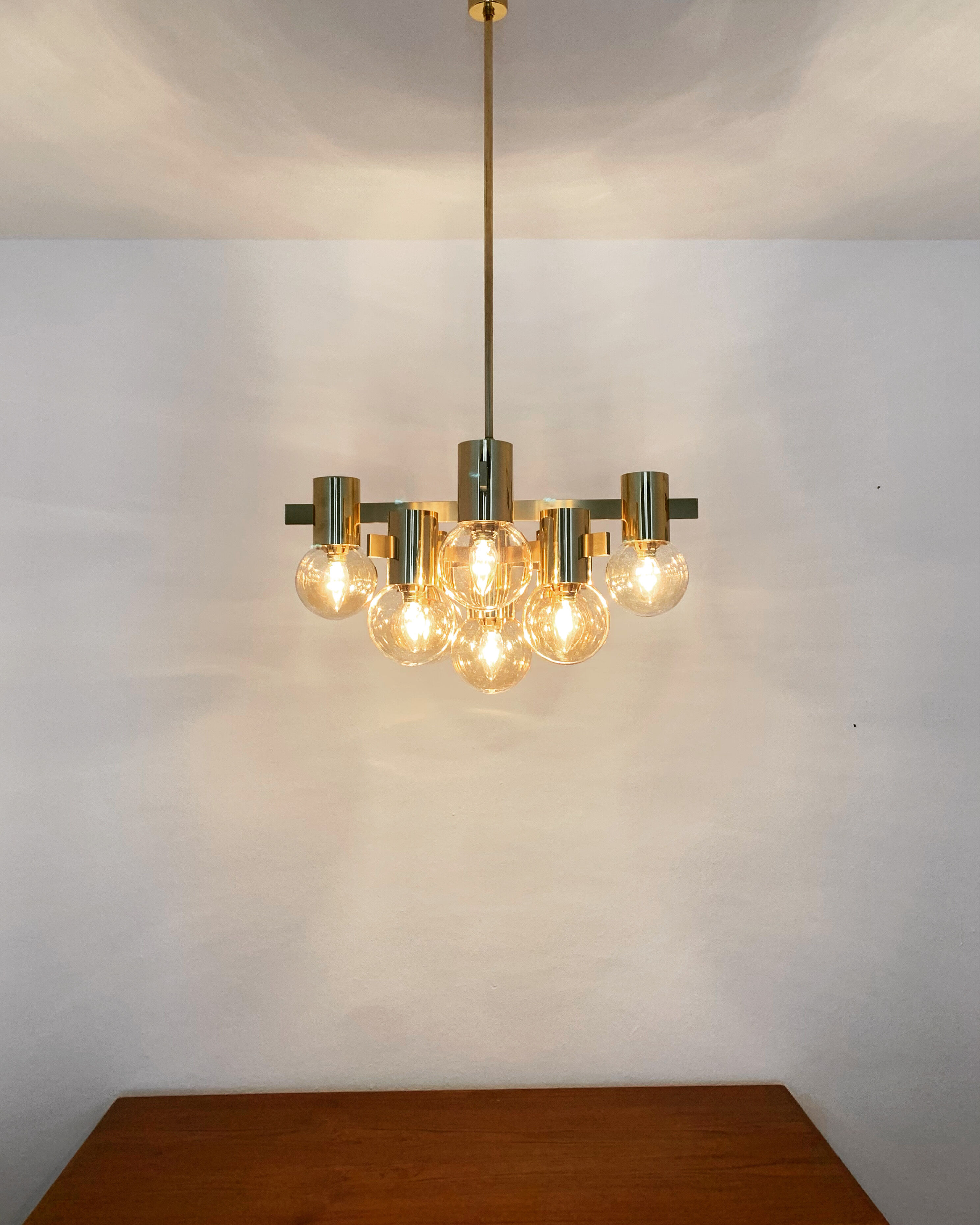Lustre italien de laiton