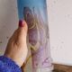 Glass vase signed Louis Le Loup 85