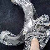 Imposing asymmetrical crystal candle holder