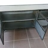 Vintage industrial metal sideboard