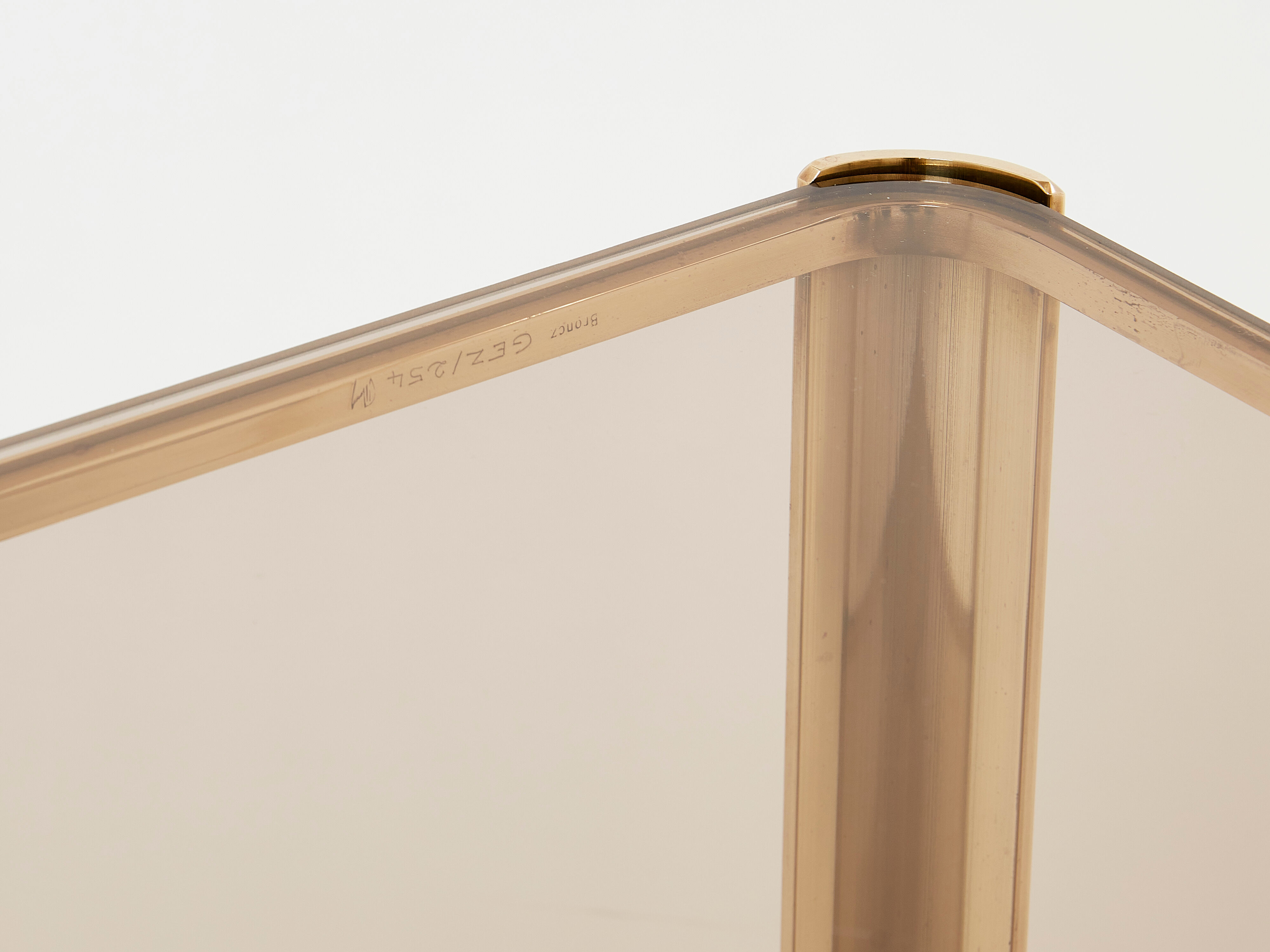 Pair of tables ends of bronze sofa 60s