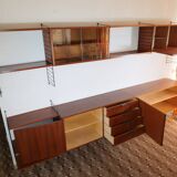 Modular String shelving system Nisse shelf Teak wall shelf 60s