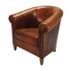 Vintage leather club chair, 1970s