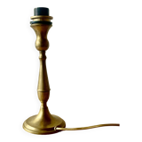 Old golden brass lamp base