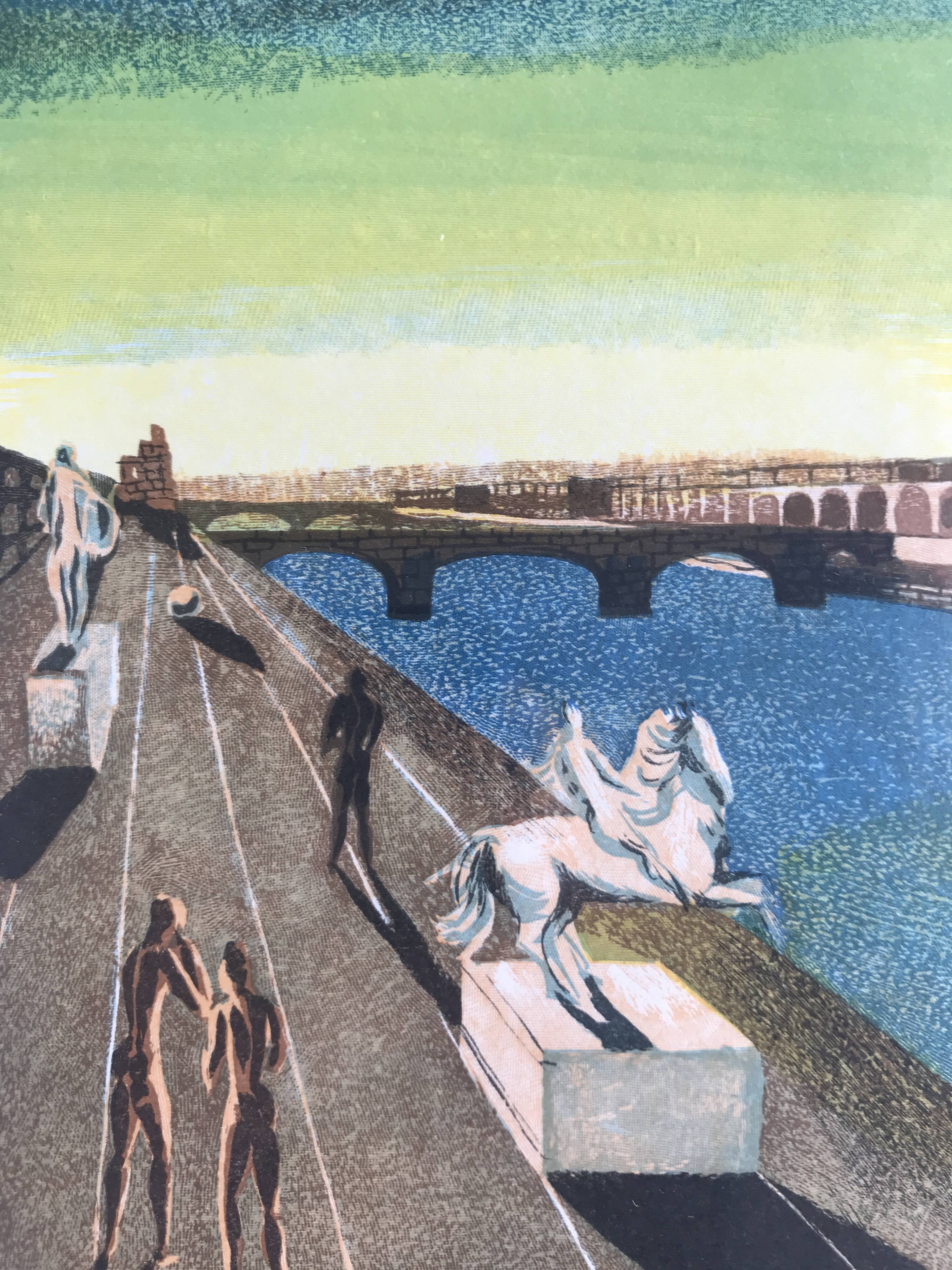 LAFAGES, three lithographs of modernist inspiration, 1971