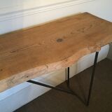 Wood and iron console