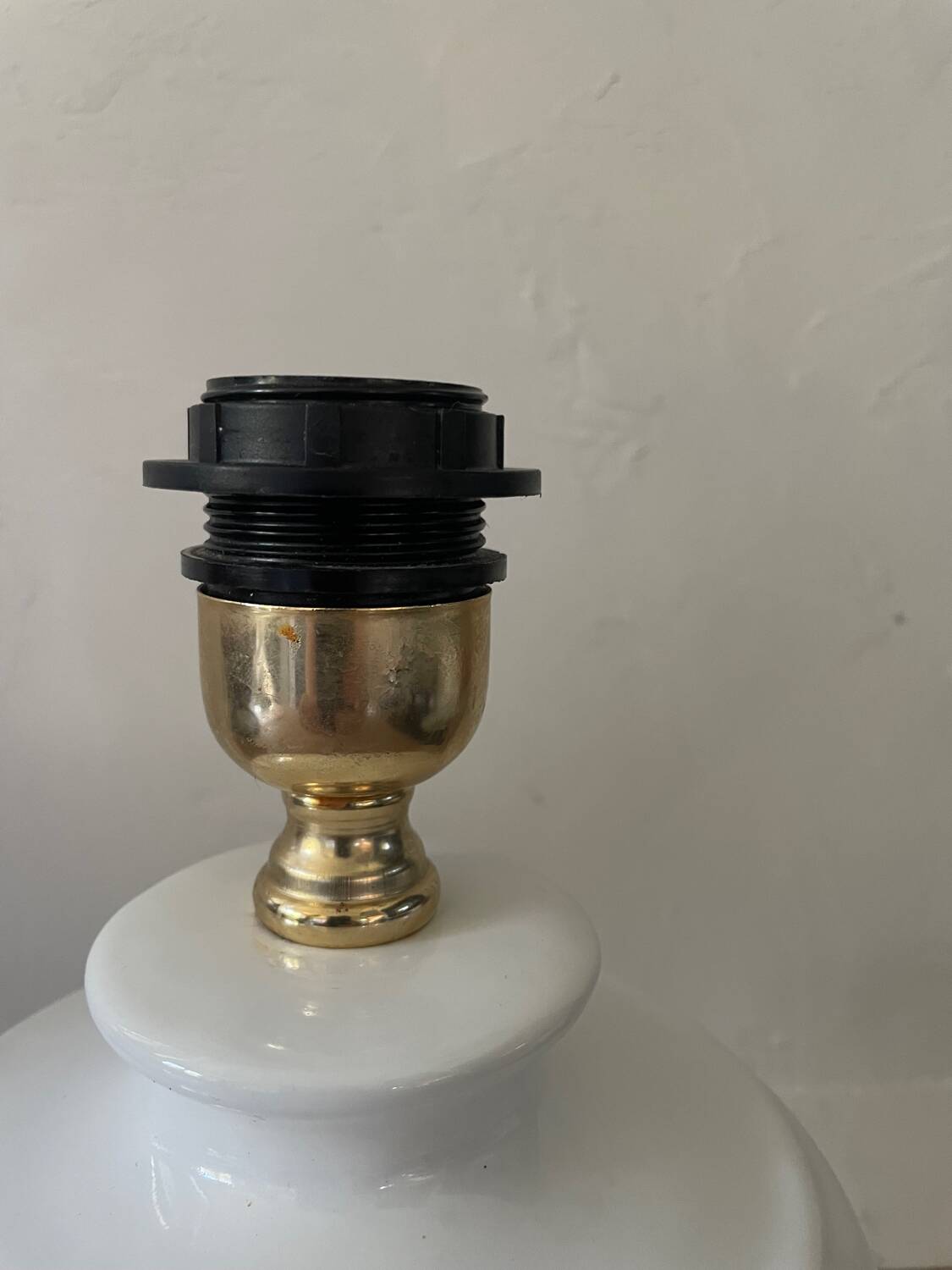 Vintage glazed ceramic lamp