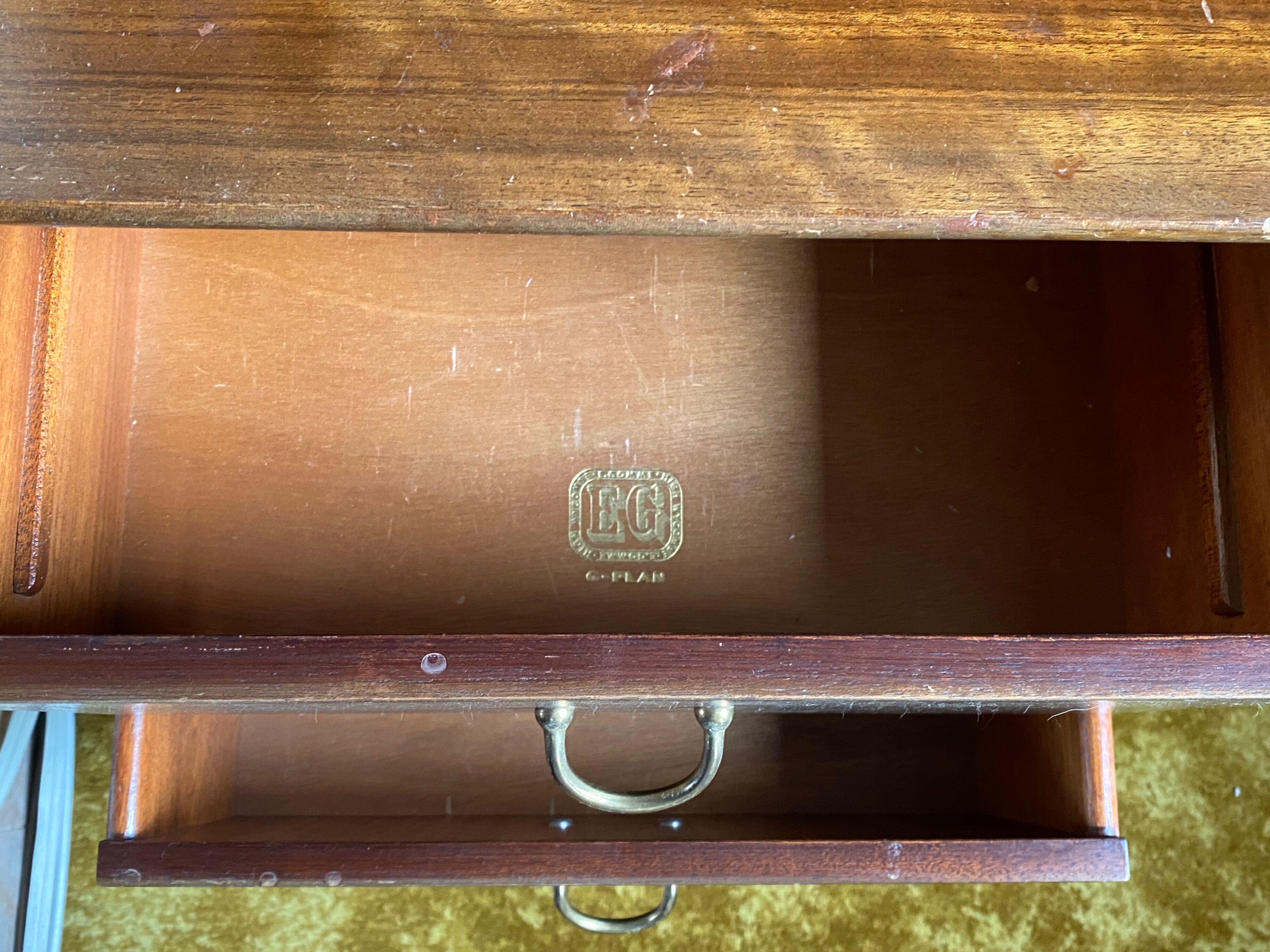 E. gomme for g-plan highboard shelving room divider