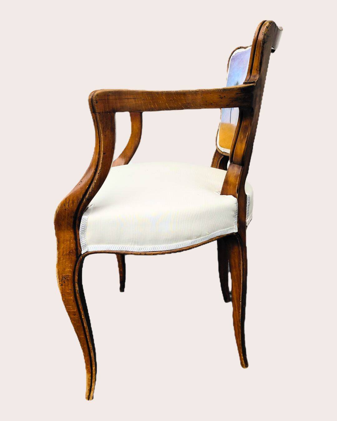 Louis XV style armchair with armrests