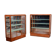 Art Deco Display Cabinets in Maple, Glass, and Mirror, Czech, 1930s, Set of 2