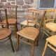 Lot de 10 chaises bistrot dépareillé vintage