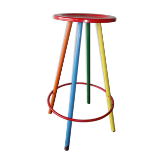 Tabouret multicolore 1960