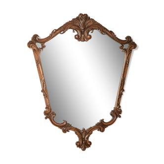 Handcrafted mirror from walnut