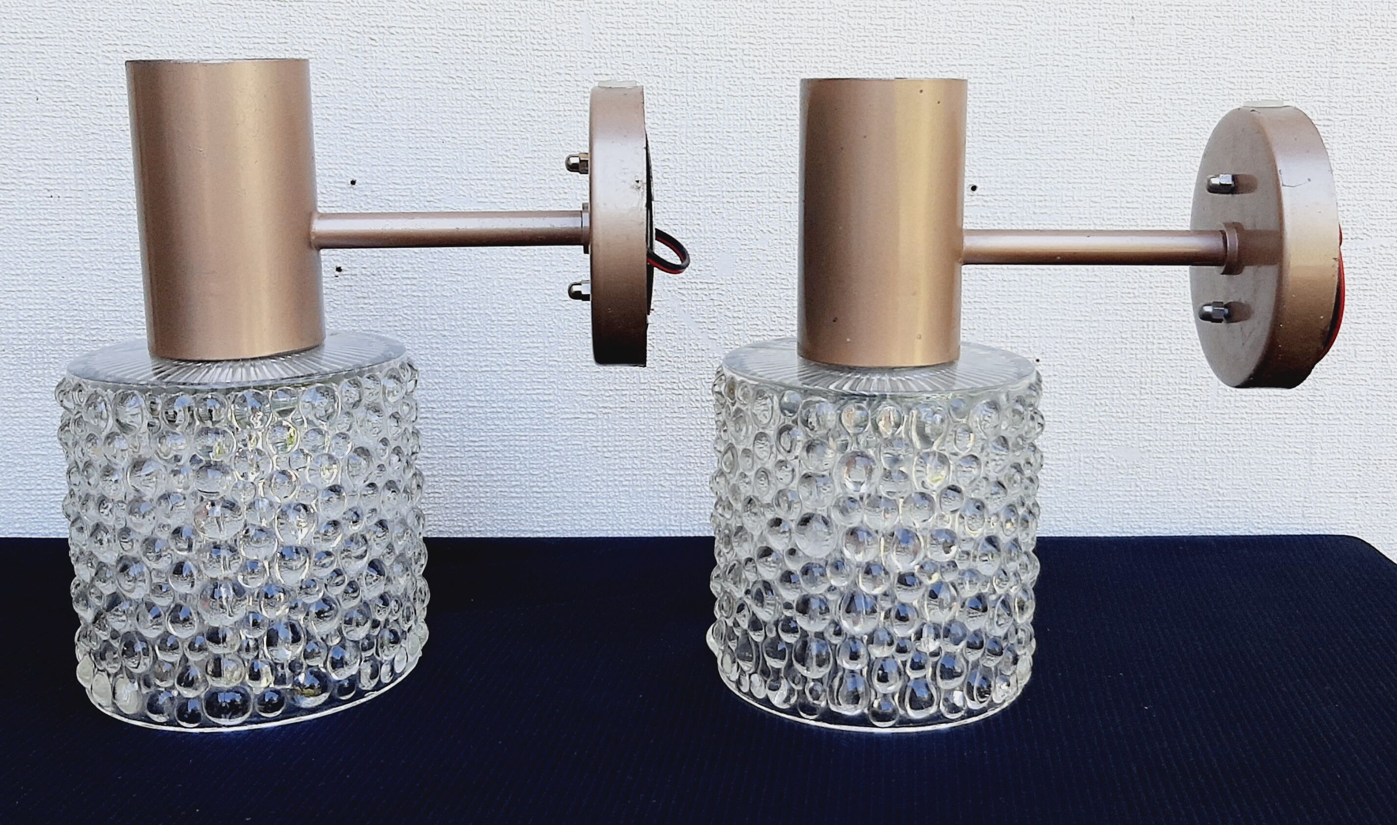 Pair of RAAK wall lamps after J.W. Bosman