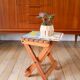 Petit tabouret en bois pliant, 1970
