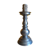 Silver metal candle holder lamp