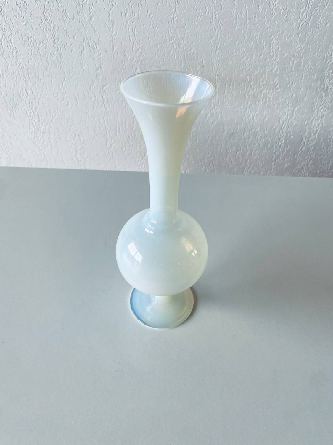 Antique white opaline vase