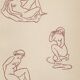 Gravure sur bois ancienne originale d'Aristide Maillol
