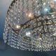 Vintage brass and crystal tassel chandelier