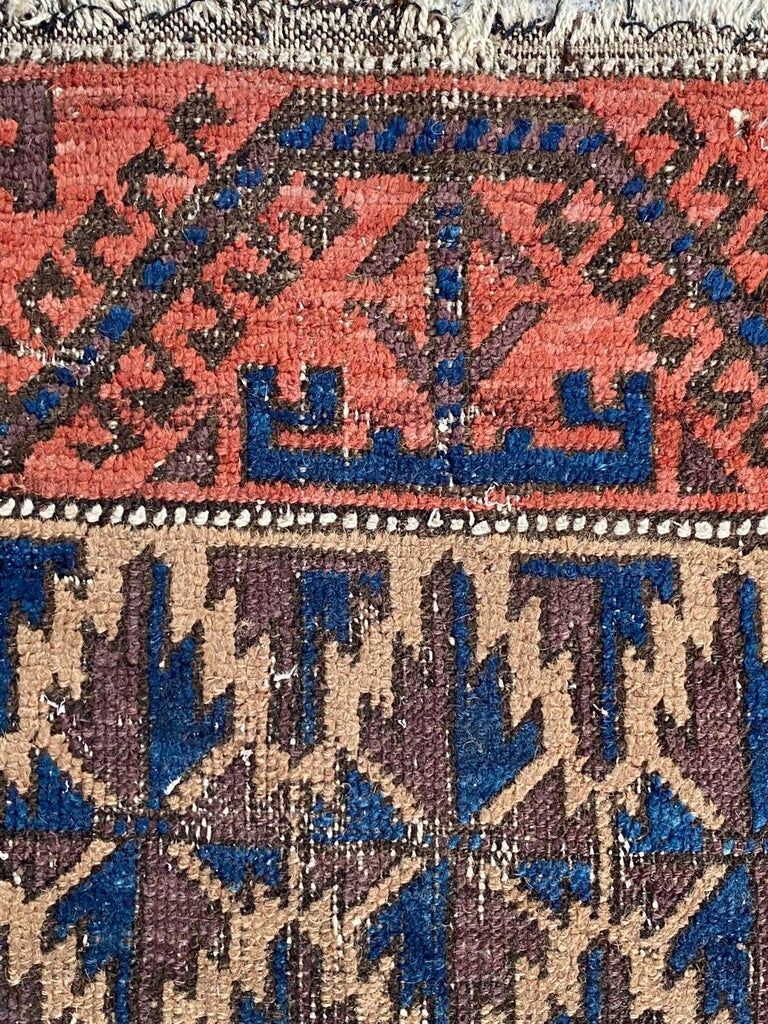 Antique Baloch carpet 126x71cm
