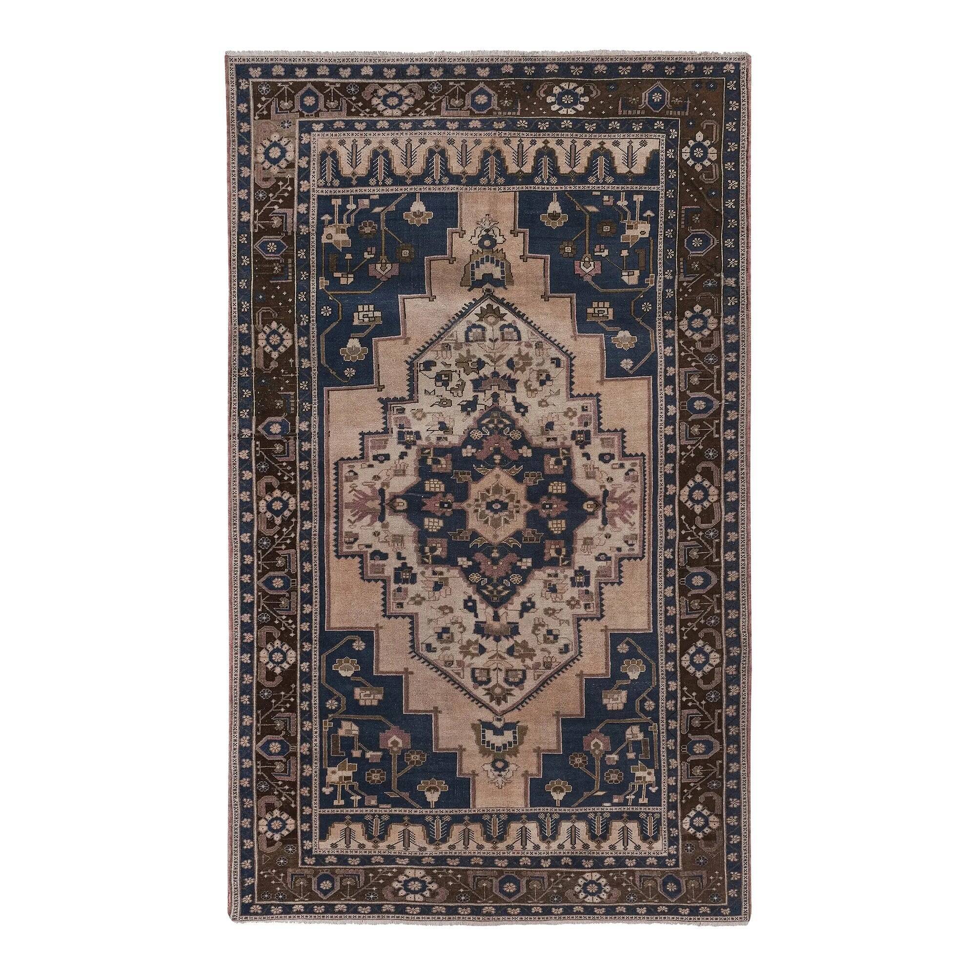 Vintage Turkish rug handmade 194x320 cm