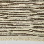 Beige Brown Ethnic Vintage Kilim Rug, 242x311Cm