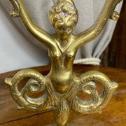 Chandelier, forme sirène, en bronze 